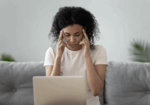 Individual using ChatGPT to journal thoughts between therapy sessions